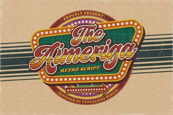 Aimeriga: A Vintage Script Font for Timeless Editorial Design