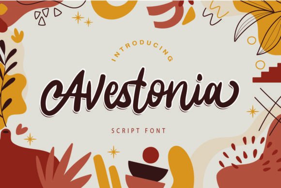 Avestonia: A Modern Script Font for Editorial Design