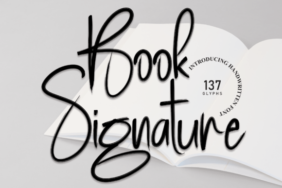 Book Signature: A Delicate Script Font for Modern Branding