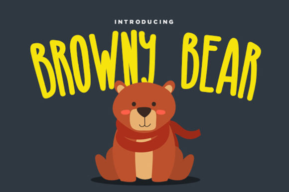 Browny Bear: A Playful Display Font for Editorial Design