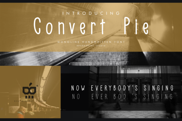 Convert Pie: A Handwritten Font That Feels Real