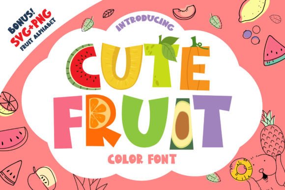 Cute Fruit: A Playful Font for Branding Projects
