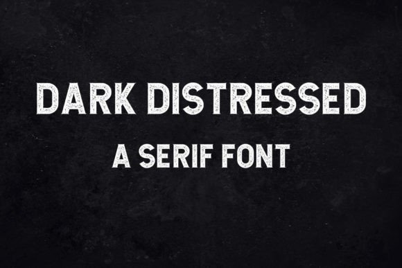 Dark Distressed Serif Font for Handmade Projects