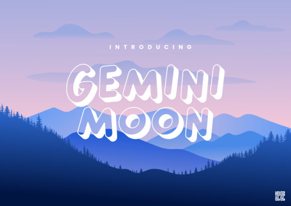 Gemini Moon Font for Quirky Branding Projects