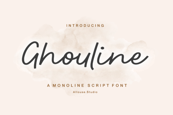 Ghouline: A Delicate Script Font for Creative Branding
