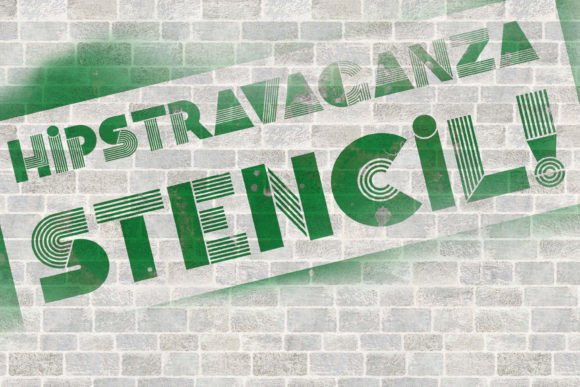 Hipstravaganza Stencil Font for Bold Visual Impact