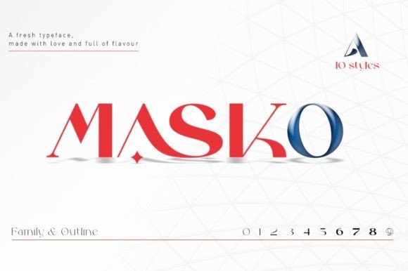 Masko: A Modern Sans Serif Font for Editorial Elegance