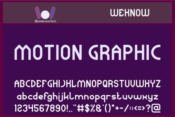 Motion Graphic Sans Serif Font for Web Design