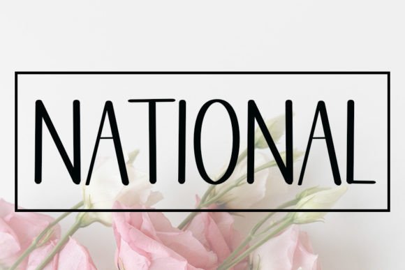 National Font for Web Design