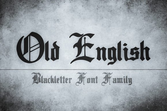Old English Font for Web Design Projects