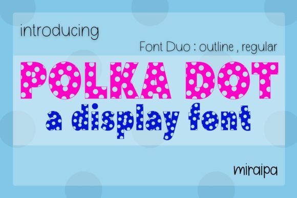Polka Dot Duo: A Playful Font for Branding