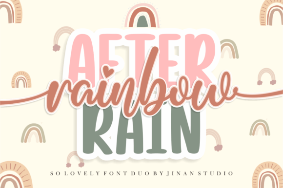 Rainbow After Rain Font for Digital Creativity
