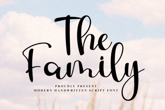 The Family: A Timeless Script Font for Editorial Design