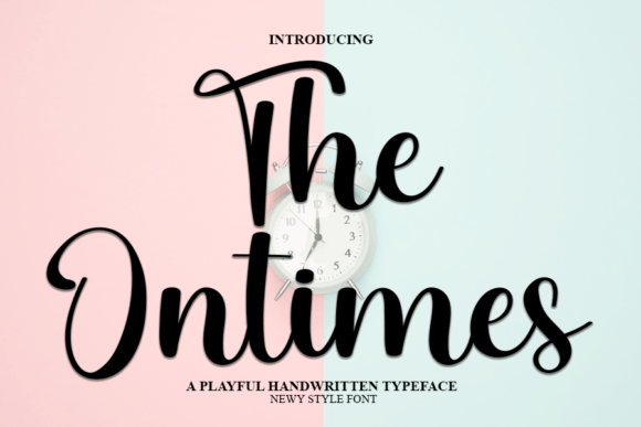 The Ontimes: A Delicate Handwritten Font for Creative Projects