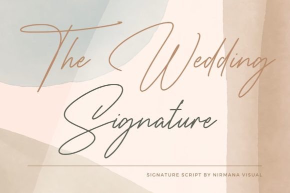 The Wedding Signature Font for Memorable Branding