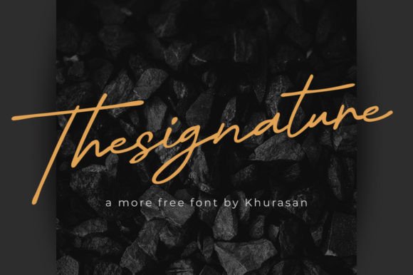 Thesignature: A Modern Font for Editorial Elegance