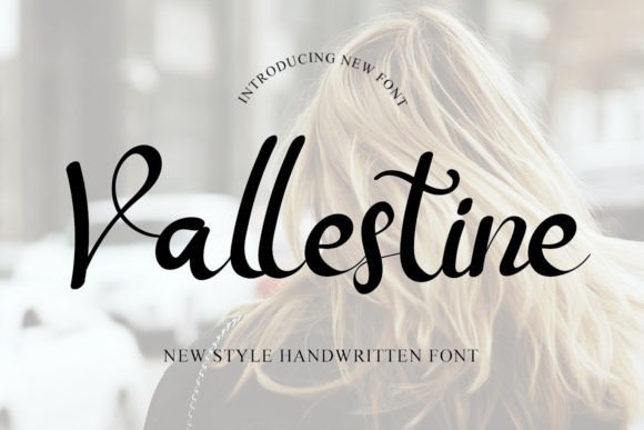 Vallestine: A Handwritten Font for Editorial Elegance