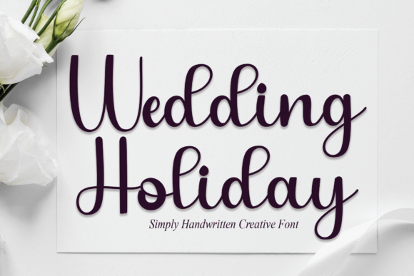 Wedding Holiday Font for Web Design